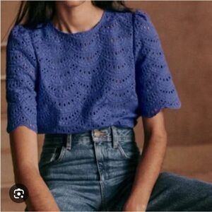 Sezane Lisa Blouse Bleu Électrique. - Size 44 NWOT